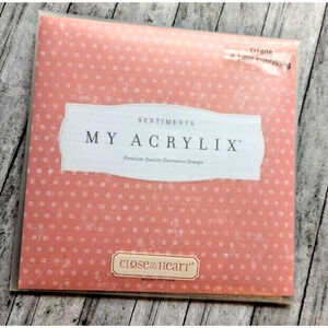 My Acrylix Close to My Heart Sentiments #D1408 Stamps